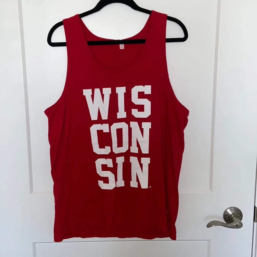 Wisconsin Red Tank Top - Picture 1 of 3